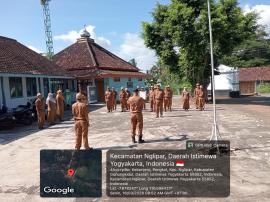 Apel Penutup Senin Terakhir Ramadan, Pemerintah Kalurahan Pengkol Perkuat Disiplin dan Kebersamaan